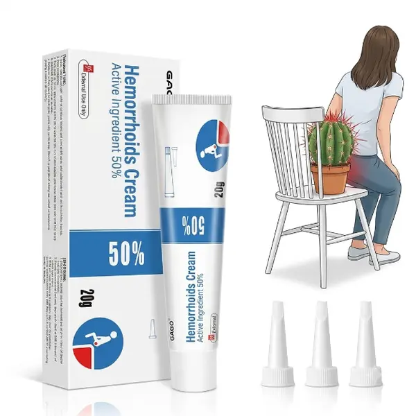 50% Active Ingredients Herbal Hemorrhoid Care Ointment Cream, Body Care Cream for Women and Men, Helps Relieve Itching, Burning and Discomfort