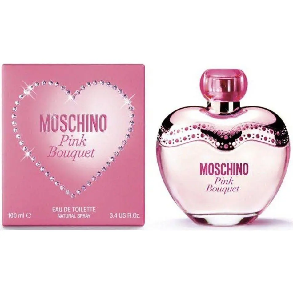 MOSCHINO Pink Bouquet Juicy Trail Women's Eau de Parfum (Edp) Spray - 3.4 fl oz Spray Bottle, New in Box, Citrus-Fruit Infused Floral Fruity Perfume, Bergamot Mix Pineapple Jasmine Notes, Self Care Products, Ideal Gift, Feminine Fragrance, Perfumes, Women