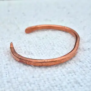 Copper Bracelet No Patterns and Not Hammered