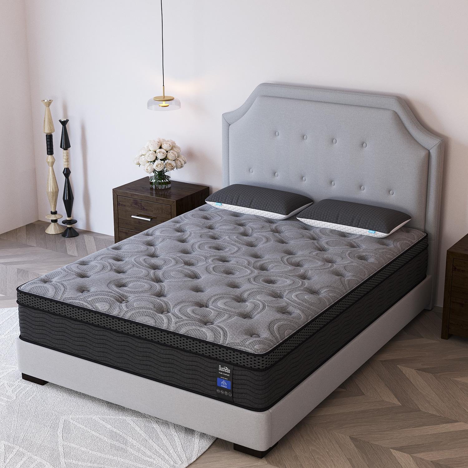 Gel Memory Foam  Hybrid Pocket Spring Twin Full Queen King Bed  In A Box, Euro Top Medium Firm For Back & Lumbar Support, Individual Pocket Spring Bed For Motion Isolation & Fiberglass Free mattress  clearance