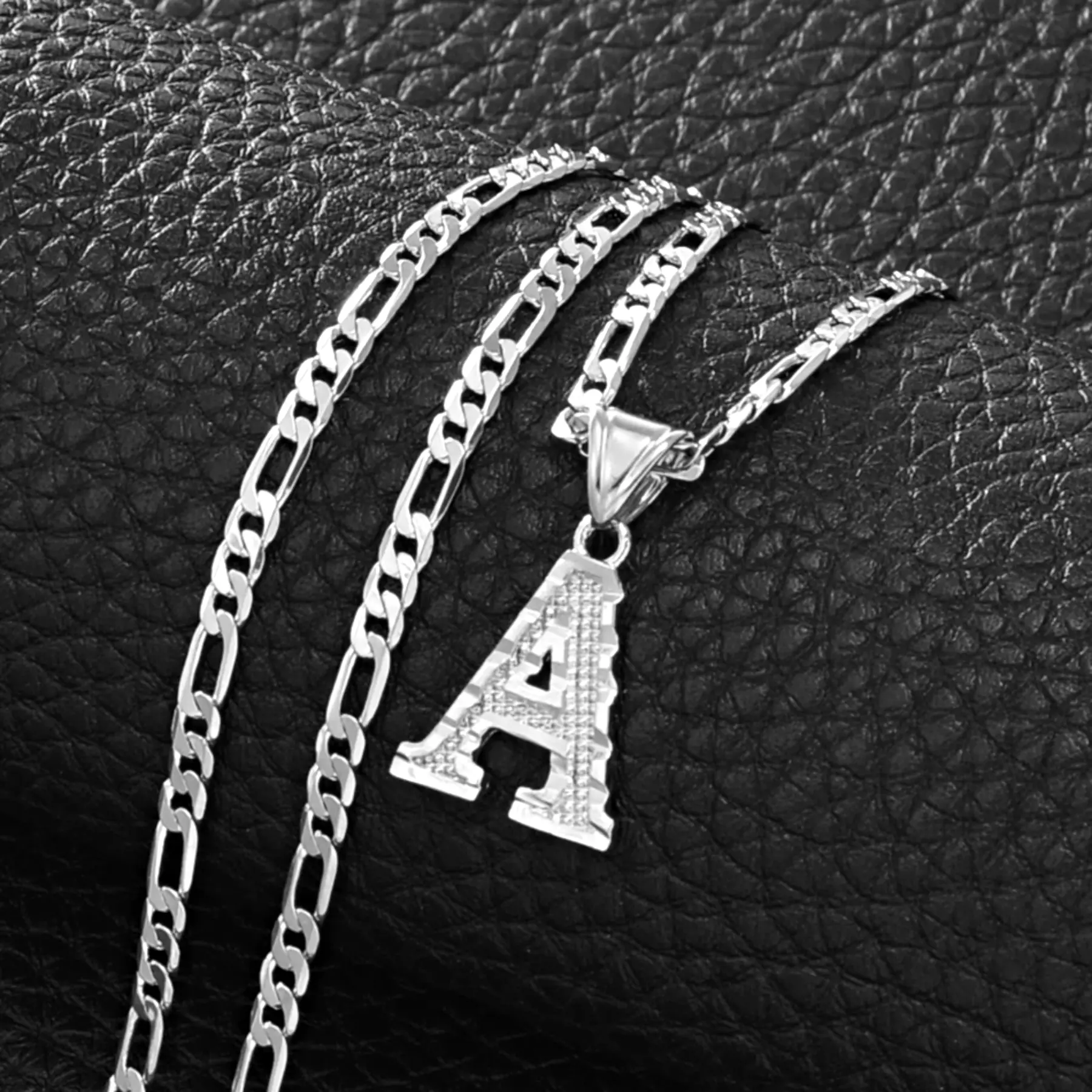 Initial Pendant Necklace - Silver