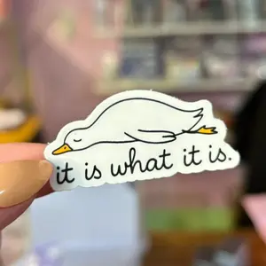 It Is What It Is Goose Sticker