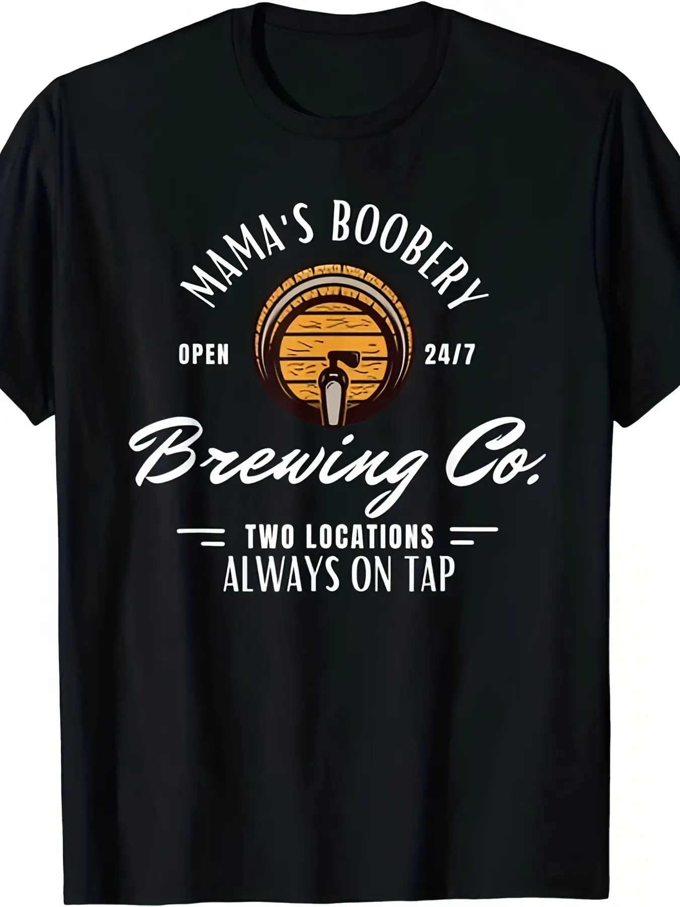 Mama's Boobery Breastfeeding Brewery Brewing Co T-Shirt - Unisex Retro Nursing Parent Apparel, Comfortable Casual Gym & Streetwear Tee with Breastfeeding Design, Machine Washable for lactation rights Group Outfits