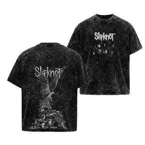 Vintage Slipknot Oversize T-shirt , Slipknot band T-shirt & Hoodie , Rock Music Lover T-Shirt , Vintage Band Shirts  Fabric Fit Top , Top Men's and Women's Clothing