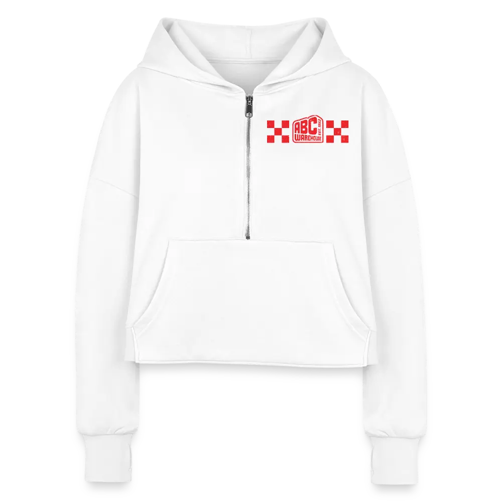 Women's Half Zip Cropped Hoodie