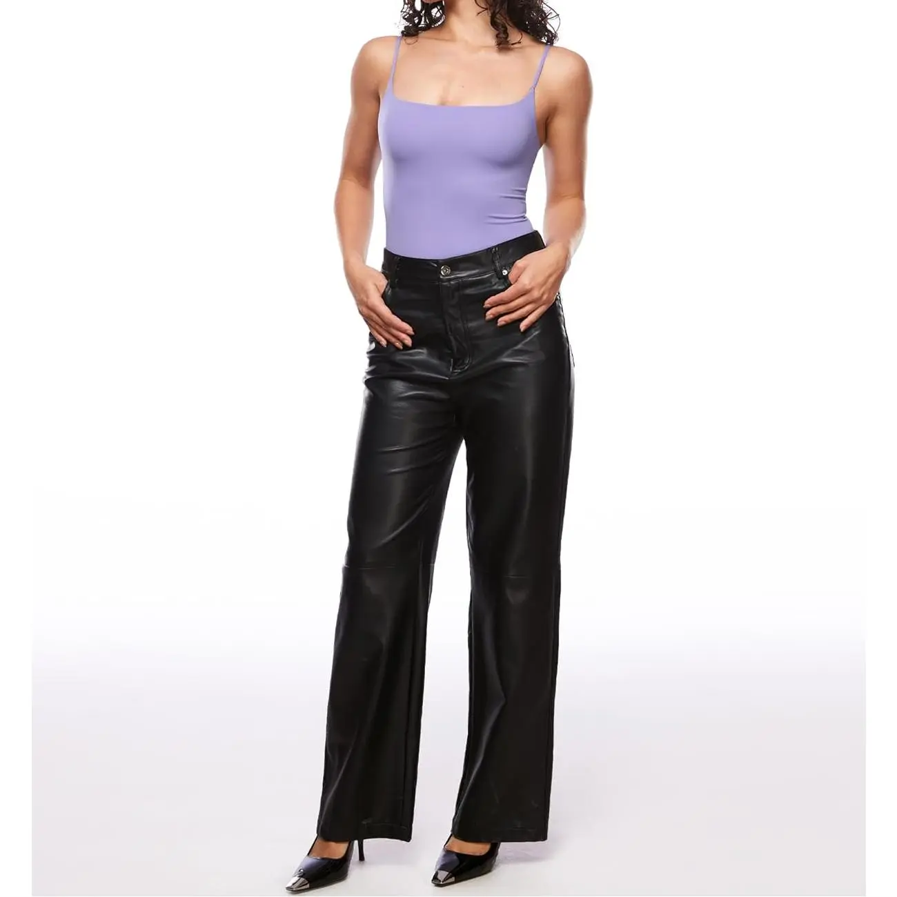 Inbarely Women's Chic Slim-Fitting Square Neck Bodysuit - Sleeveless Spaghetti Strap, Backless, Lightweight Basic Fabric Style, Sexy Cream Coffee Minimalist Essential 1-Piece Top
