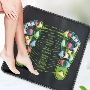 Reflexology Foot Massage Mat, Colorful Stone Foot Massager, Foot Massage Tool for Home & Spa, Body Care Tool for Women & Men, Foot Roller