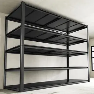 Raybee Furniture All Metal Garage Shelving Commercial Garage Shelves  Heavy Duty Holds 2500-3000LBS Industrial Shelving Units Freestanding Utility Shelf Rack for Warehouse