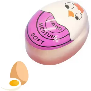 Color Changing Egg Timer for Boiling Eggs - Soft/Medium/Hard Boiled Doneness ,  -Safe Design, Easy-Read PurpleTimer, Nice  for  Cooks