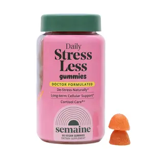 Semaine Daily Stress Less Gummies with CortisolCare - Doctor Formulated for Mood, Sleep, Energy, and Immunity - Low Sugar, Plant-Based Support