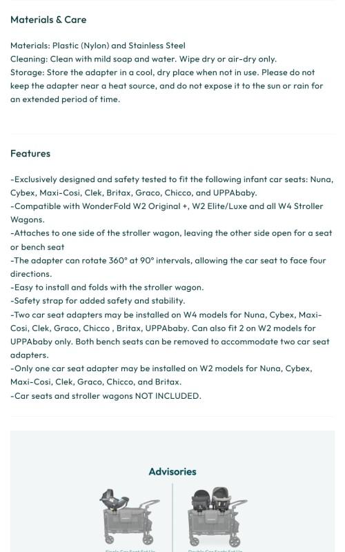 Car Seat Adapter for Stroller Wagon Car Seat Adapter for Stroller Wagon