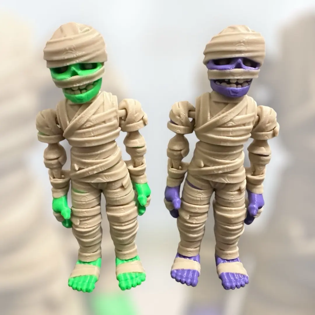 Fully Articulated 3D Printed Mummy!