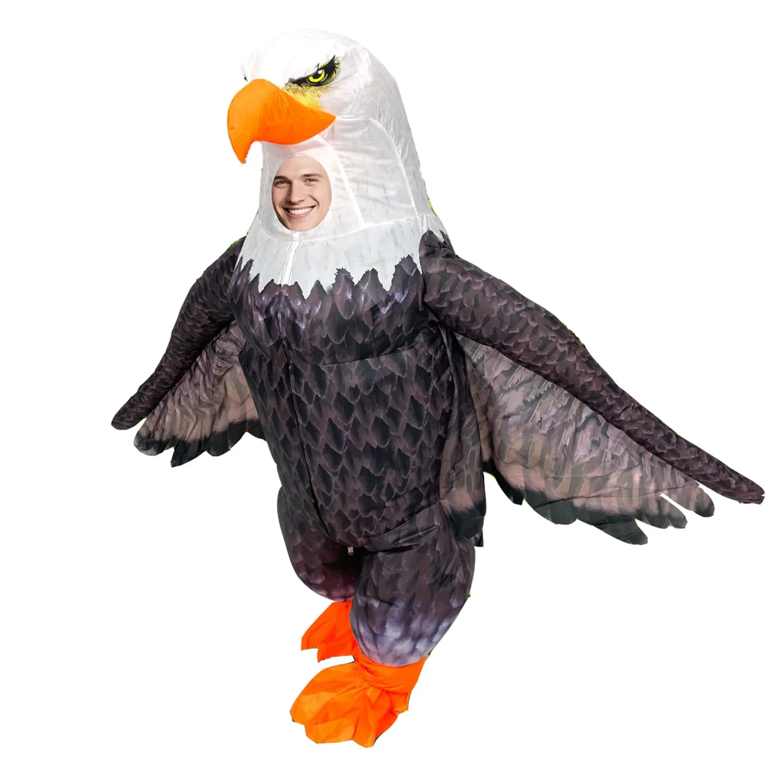 U.S. 250th Anniversary Eagle Costume for Adults — Statue of Liberty Patriotic Founding Hero Adult Outfit — Inflatable Eagle Costume — Fun Independence Day Patriotic Apparel
