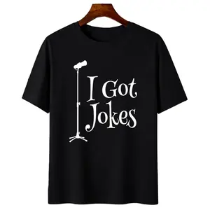 100% Cotton I Got Jokes Improv Stand Up Comedian Funny Microphone Comedy T-Shirt