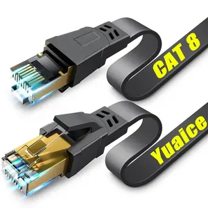 Cat 8 Ethernet Cable 3FT, 40Gbps 2000MHz High Speed Gaming LAN Cable, Gold-Plated RJ45 Shielded STP, Weatherproof UV Resistant, Compatible with Cat7/Cat6/Cat5e/Cat5, for Router/PS5/Xbox/PC