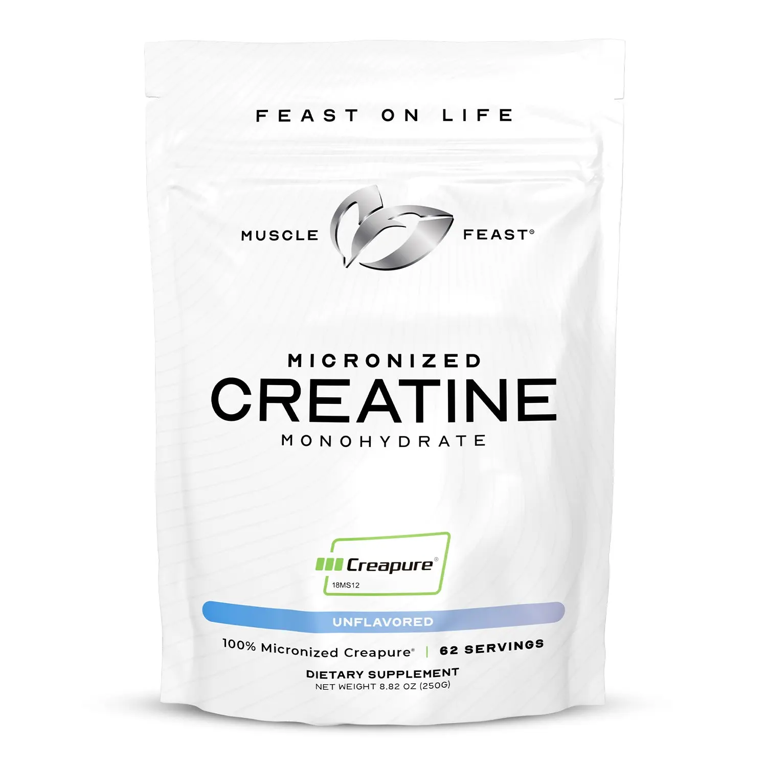 Creapure Micro - Micronized Creatine Monohydrate Powder | Premium Pre-Workout or Post-Workout | Easy to Mix, Safe and Pure