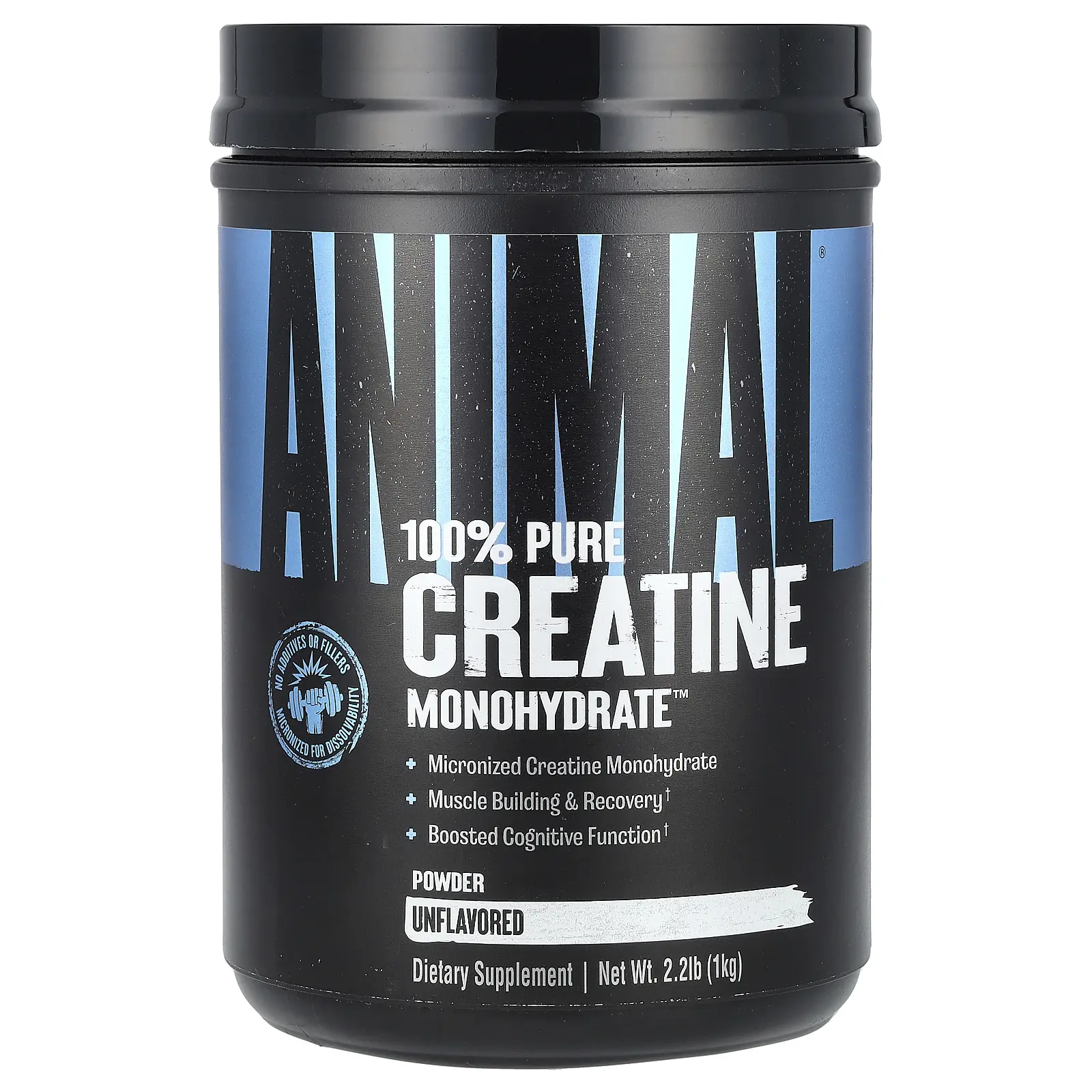 Animal 100% Pure Creatine Monohydrate™ Powder, Unflavored, 2.2 lb (1 kg)