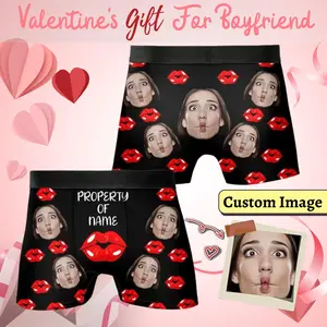 Personalized Underwear For Men Custom Boxers With Picture Underwear With Photo Personalized Boxers Face Boxers Boyfriend Husband Gift
