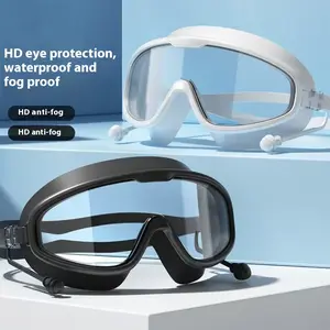 Hot Selling Large Frame Waterproof Anti Fog HD Swimming Goggles for Men Women Youth Swim Equipment Set Comfort Fit UV Protection Durable Eyewear