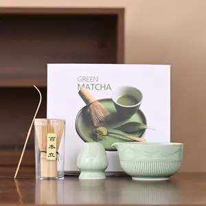 Japanese Matcha Set, Chasen Tea Whisk Kit, Song Dynasty Pointing Tea Tools, Stirrer Tea Ceremony Accessories, Traditional Tea Making Equipment