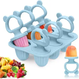 Popsicle Molds with Sticks, Mini Popsicles Molds for  Breastmilk Popsicle Molds for  , Frozen  Maker Popsicle Maker Ice Pop Mold for  (Blue)