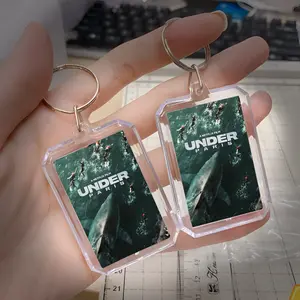 Shark Attack Movie Keychain – High-Quality Acrylic Keyring for Thriller Fans, Collectors, and Movie Enthusiasts – Unique Gift, Durable, Stylish, and Trendy