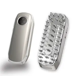 Head Massage Comb with Liquid Tank, EMS Microcurrent, RF Light, Vibration Modes, Adjustable Intensity, LED Display, USB Charging, 1000mah Battery