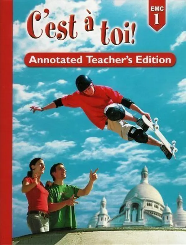 USED Book - C'est a Toi! Level 1, Annotated Teacher's Edition by Karla Winther Fawbush (Hardcover) - english
