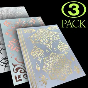 3 Pack Holiday Romance-Temporary Custom Gold Foil Tattoo