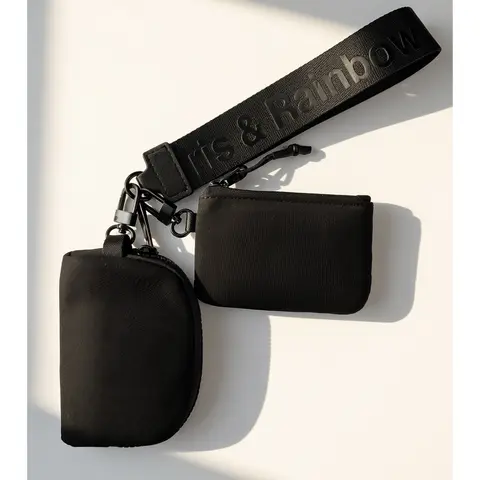 The Iris Pouch Wristlet (#8049-2) Trendy Minimalist Purse - By Iris & Rainbow
