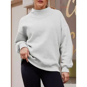 Women's Oversized High Neck Sweatshirt Long Sleeve Pullover Casual Top Women's Hoodie Autumn