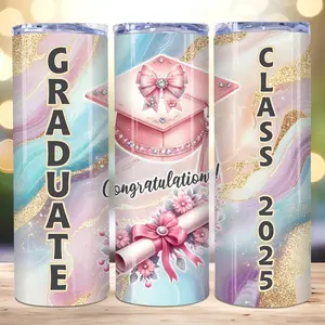 Graduation tumblers 20oz Water Bottles