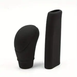 Car Shift Gear Head Knob Cover, Car Auto Universal Silicone Shift Gear Head Knob Cover, Hand Brake Covers Sleeve Case Skin Protector, Universal Car Interior Accessories