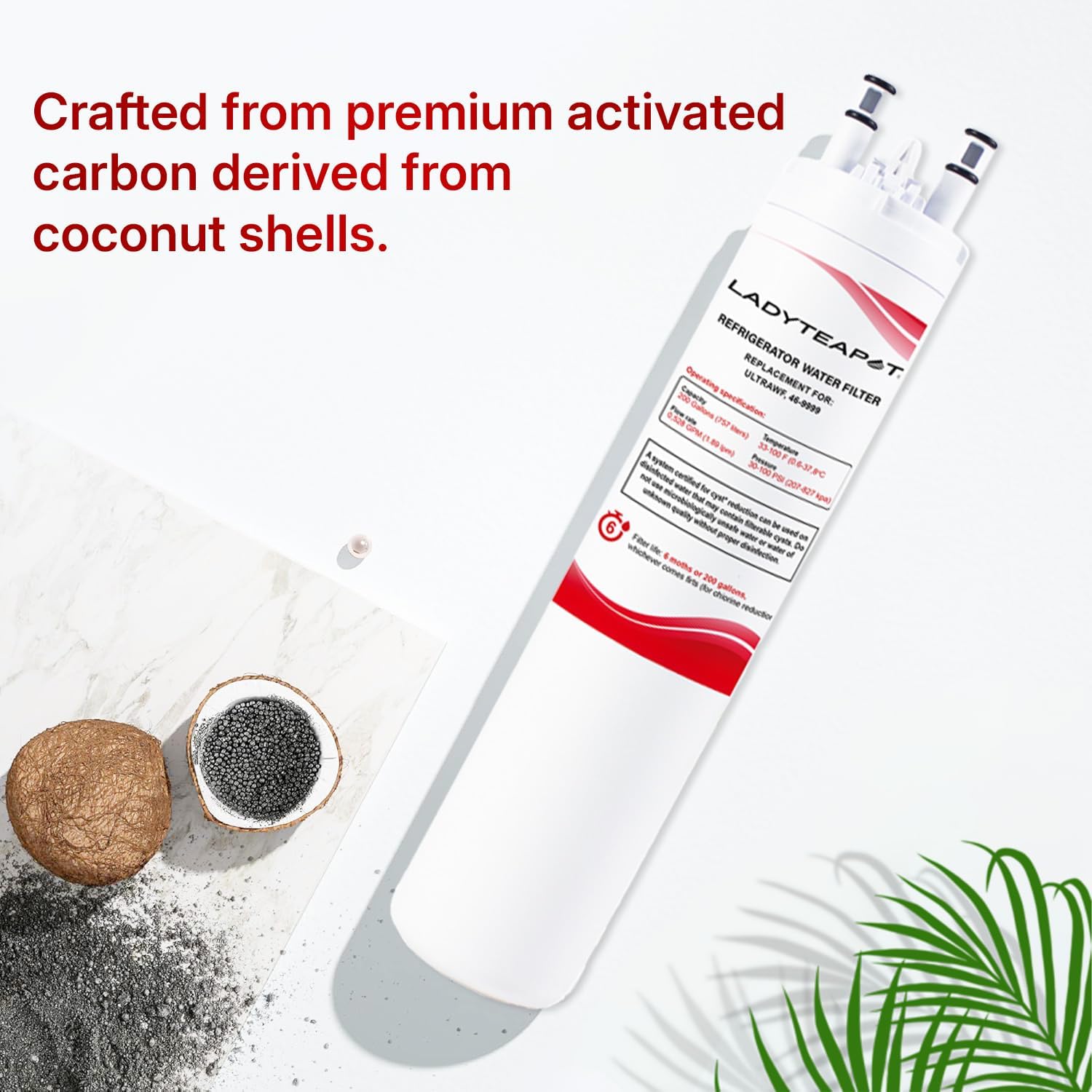 Filter Replacement Water, Compatible with Frigidaire ULTRAWF, Pure Source Ultra, Kenmore 9999, 469999, 46-9999, A0094E28261, Height 11 inches