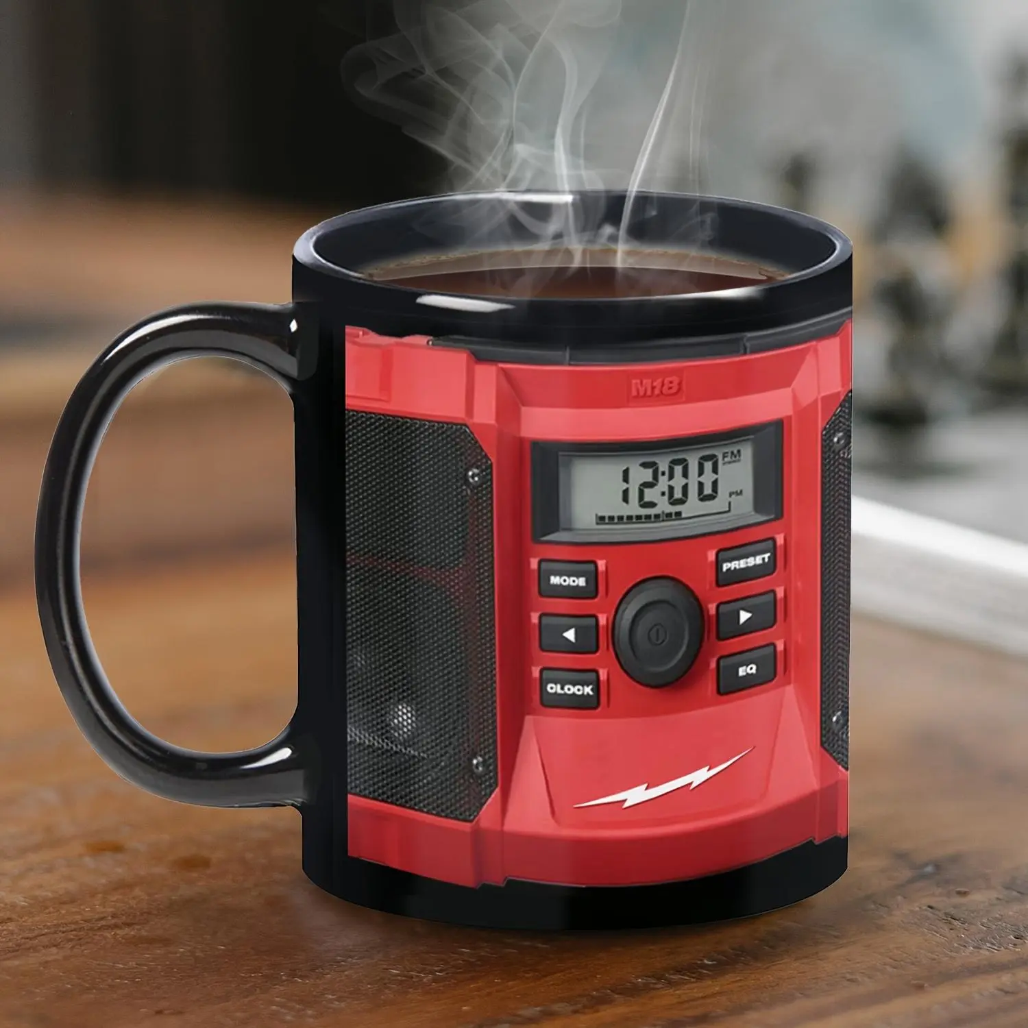 Father's Gift Ceramic 2D Coffee Mug with Speaker Design 15oz Durable  Stylish Microwave Safe Dishwasher Safe Drinkware Reuse Washable, 3D Optical  Illusion Radio Print Coffee Mug - TikTok Shop