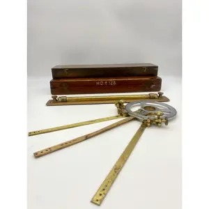 Fine Cary Co. London Station Pointer & Ministry of Defense Rolling Ruler- Boxed Set of Rare Cartography/Map-Making History