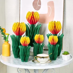 6 count  Honeycomb Decorations, Spring Decorations for Office, Spring Table Decor,  Party Decorations, Spring Centerpieces for Tables for Mothers Day Spring Party, Womens Day