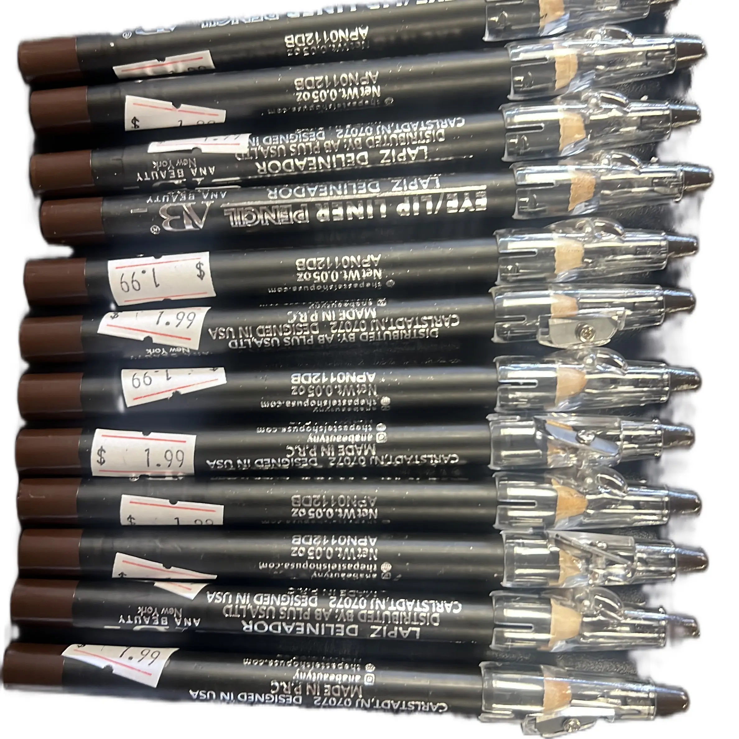 Beauty Pencil with Sharpener, Dark Brown - Perfect for Writing and Correction