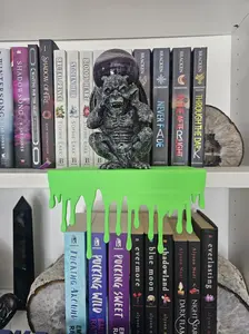 Drip Shelf Decor, Slim Drip Shelf, Gothic Shelf Decor, Bookshelf Ornament, Bookshelf Accessory, Bookish Decor