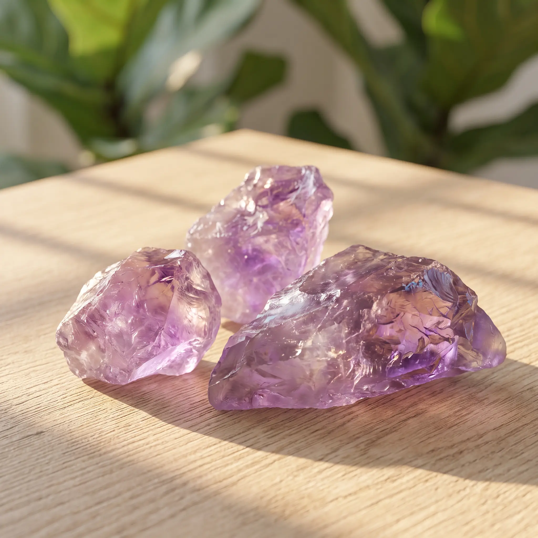 8 oz Bulk Natural Brazilian Amethyst Rough Stones, Raw Lavender Purple Crystals for Rock Tumbling, Collecting, DIY Crafts and Home Decor