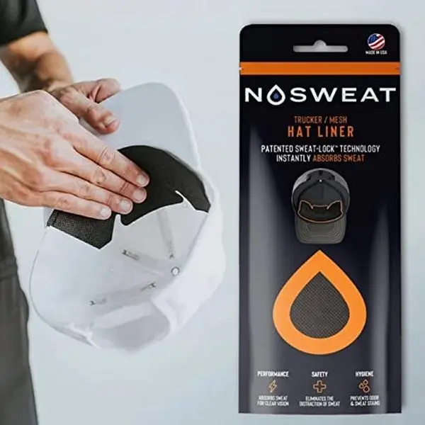 NoSweat Mesh Hat Liner 3-Pack - Patented Sweat-Lock Technology