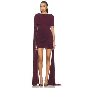 Deme by Gabriella The Nicola Dress in Aubergine