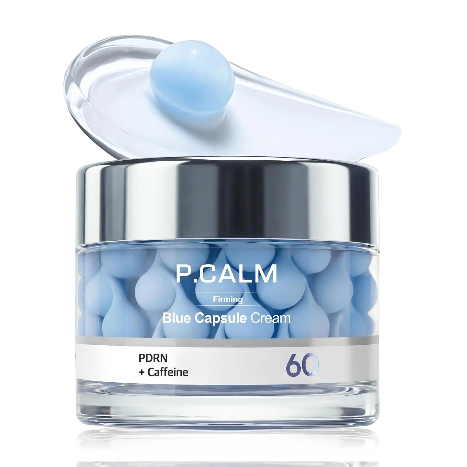 P.CALM Blue Capsule 60 Cream | Morning Puffiness Care, Hydrating Volume Care, Refreshing Moisture Cream, Soothing Moisturizer with Shea Butter & Plant Extract, Bouncy-Looking Korean Skin Care | 50ml / 1.69 fl.oz