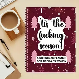 Funny Christmas To Do List Notebook, 1 Count Christmas Planner Spiral Notebook, Task Organizer Notebook for Christmas Party