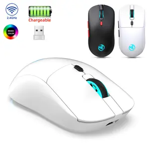 Rechargeable 2.4G USB Wireless Mouse Adjustable 3600cpi 7 Colors RGB Comfortable Mice for Home Office Laptop Computer Gamer