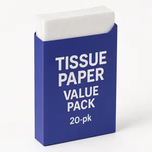 Caribbean Blue Tissue Paper Value Pack - 20 Sheets