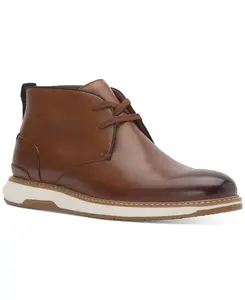 Vince Camuto Men's Brown Leather Soleh Chukka Boots