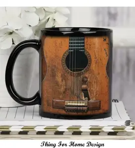 Guitar Coffee Mug, Guitar Player Gift, Musician Mug, Acoustic Guitar Mug, Bass Guitar, Music Teacher Gift, Gifts for him, Guitarist Dad Gift Ceramic Drinkware