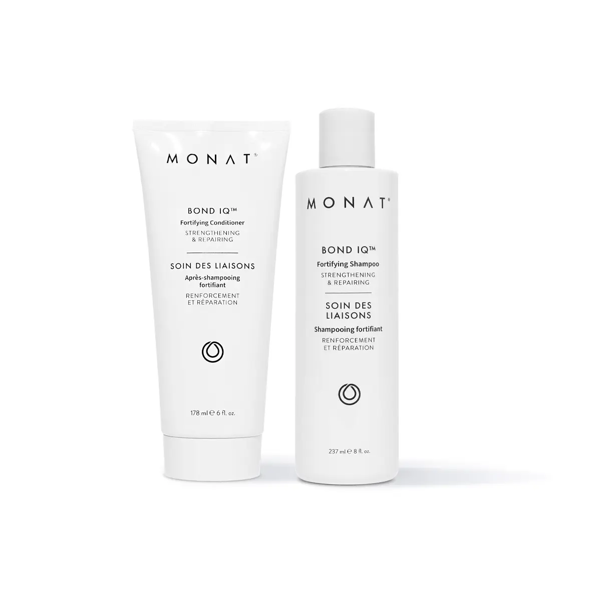 MONAT Bond IQ Fortifying Shampoo & Conditioner Duo – Strengthening Hair Repair Set for Damaged Hair (237ml + 178ml) MONAT Bond IQ Fortifying Shampoo & Conditioner Duo – Strengthening Hair Repair Set for Damaged Hair (237ml + 178ml)