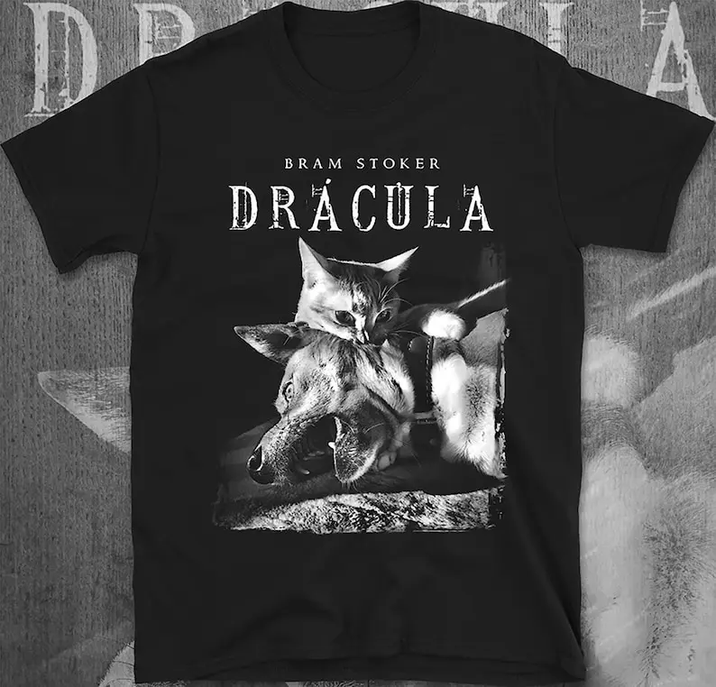 Vintage Cat Dracula Inspired Shirt, Sweatshirt, Hoodie, Vintage Women Tee